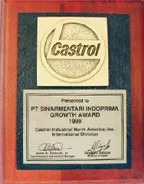 About Us Growth Award 1999 - Castrol Industrial North America, Inc acv1