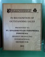 Tentang Kami  Highest Producing Internation Distributor 2012. acv6